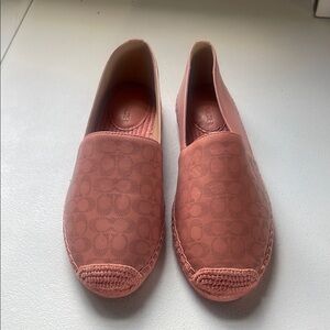 Coach Pink Flats Seamless Slip-On Comfort